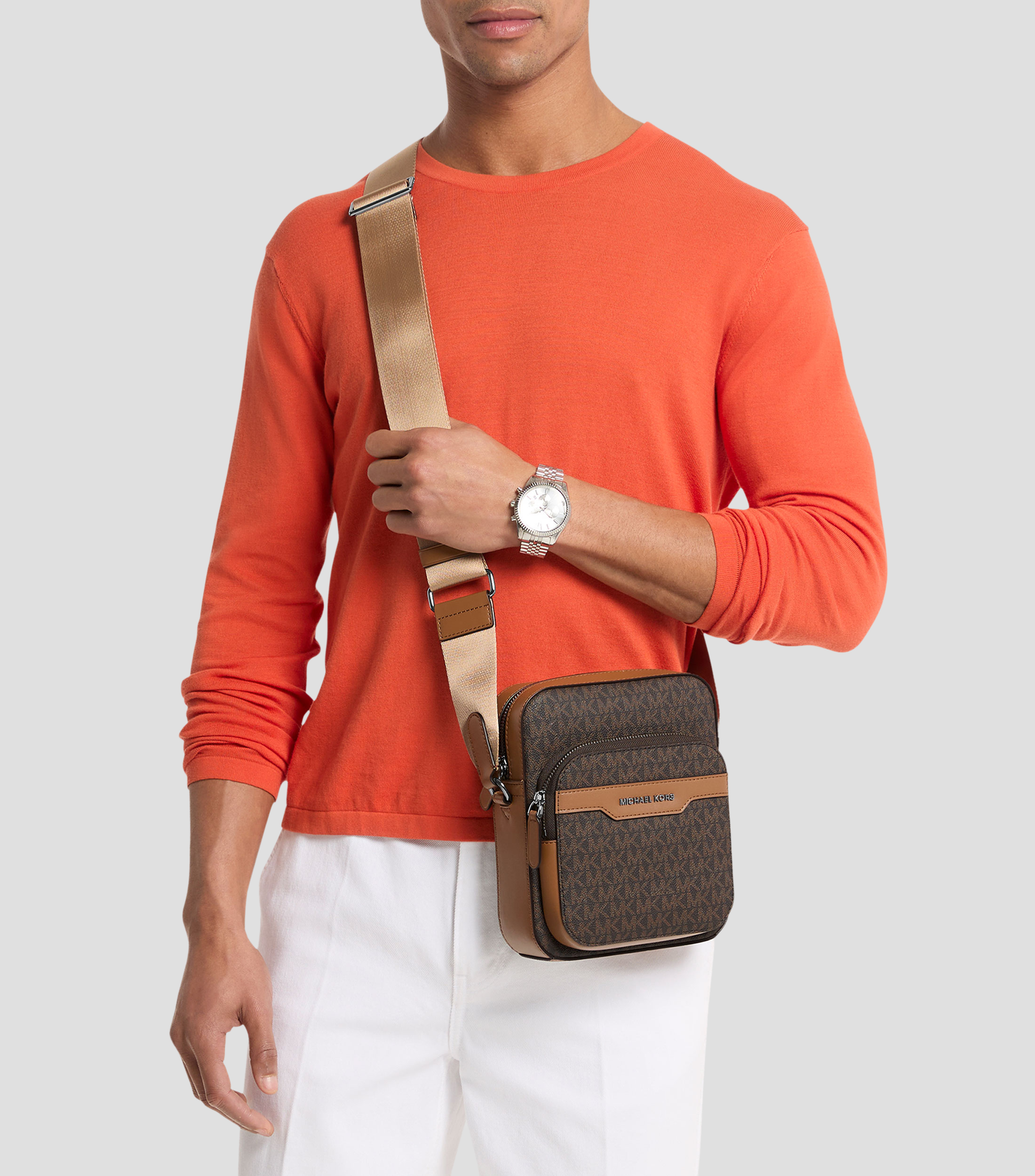 Bolso crossbody Hudson con estampado Hombre